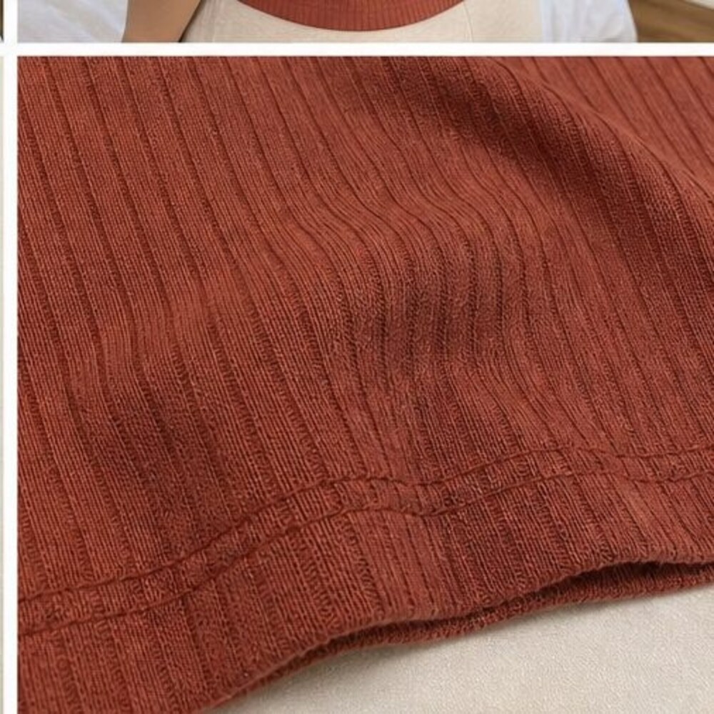 Rust V Neck Top - Picture 6 of 6